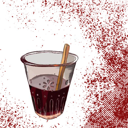 wine glass sketch